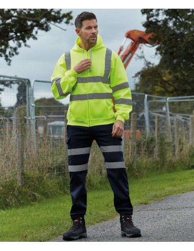 YOK-HVK07-Hi-Vis Zip Hoodie
